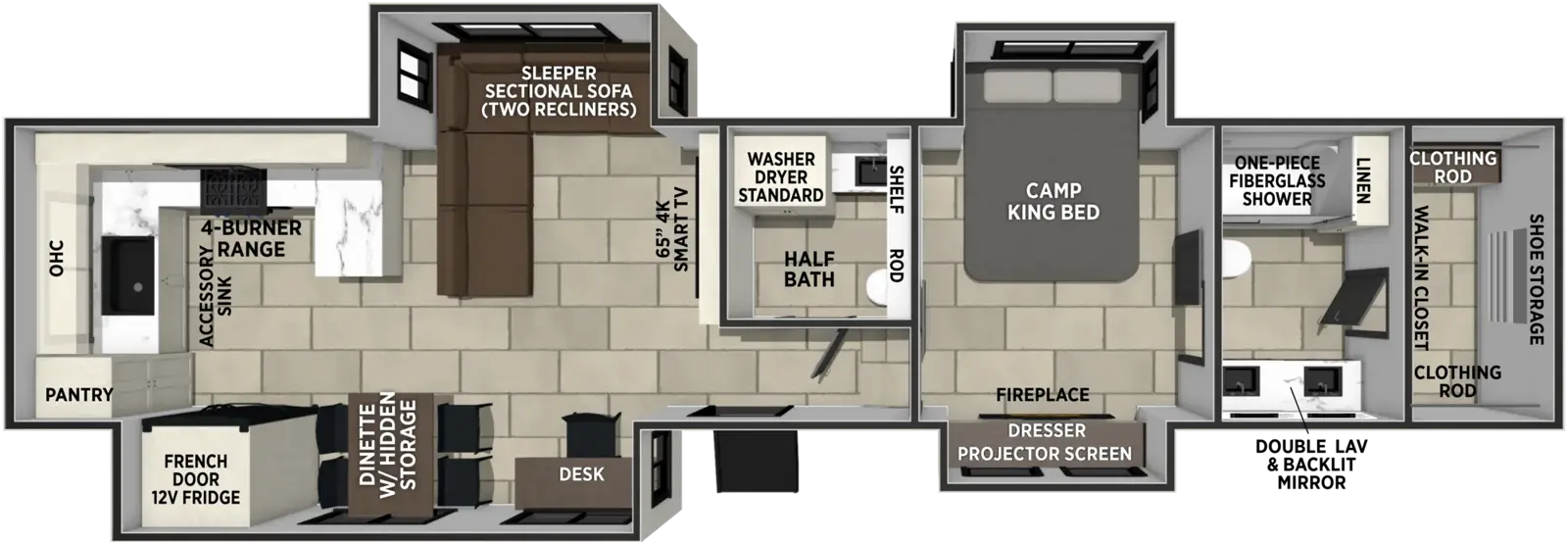 Sanibel 39ESTATE Floorplan