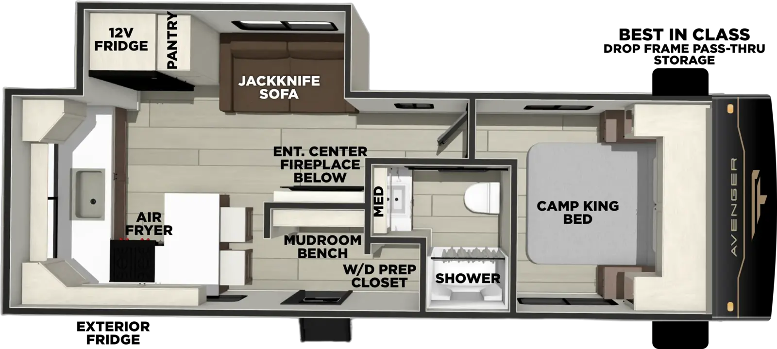 Avenger 25RKM Floorplan