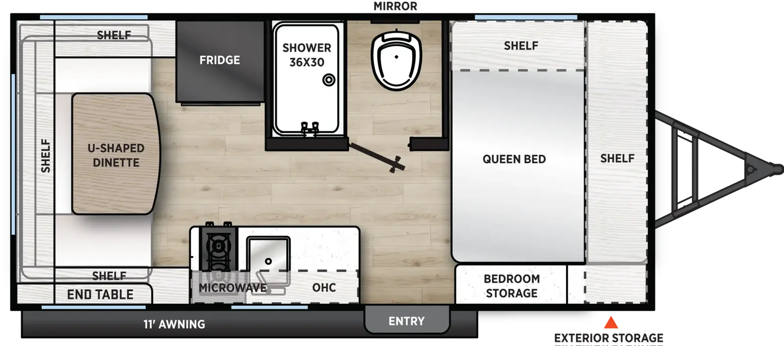 Catalina Summit Series 7 154RDX floorplan