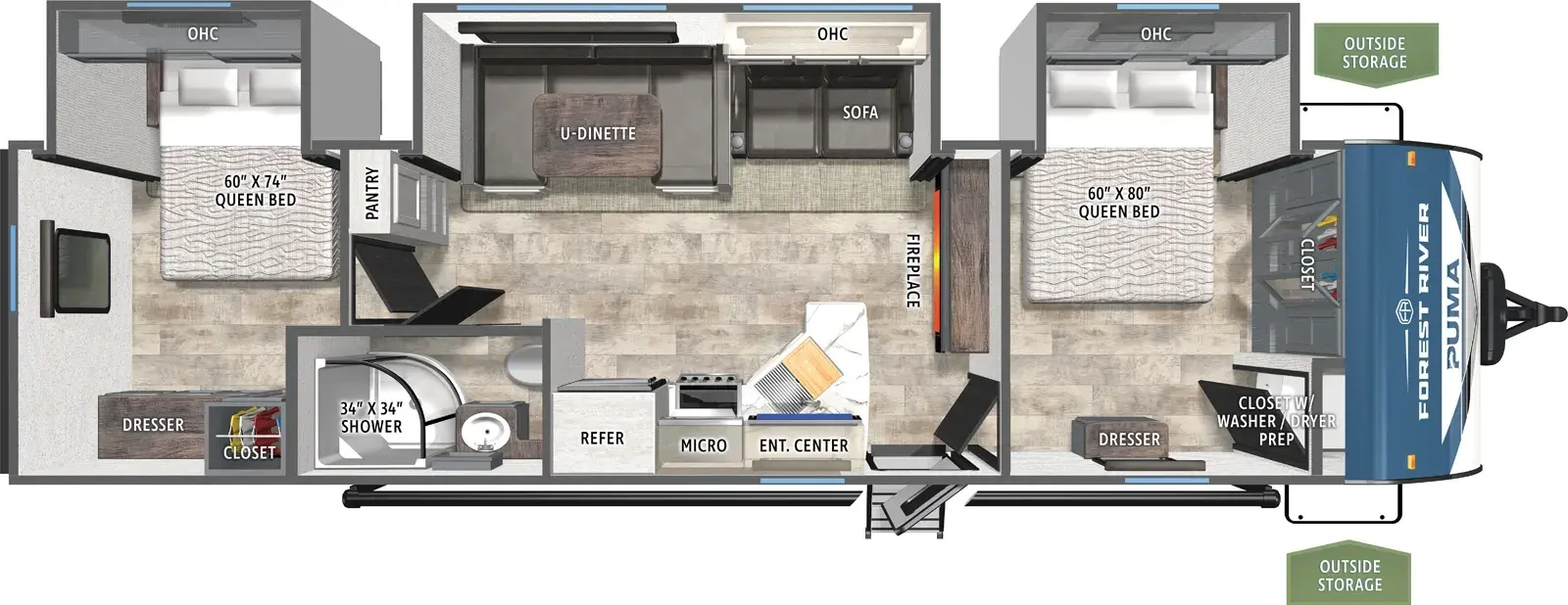 Puma 32RBFQ2 Floorplan