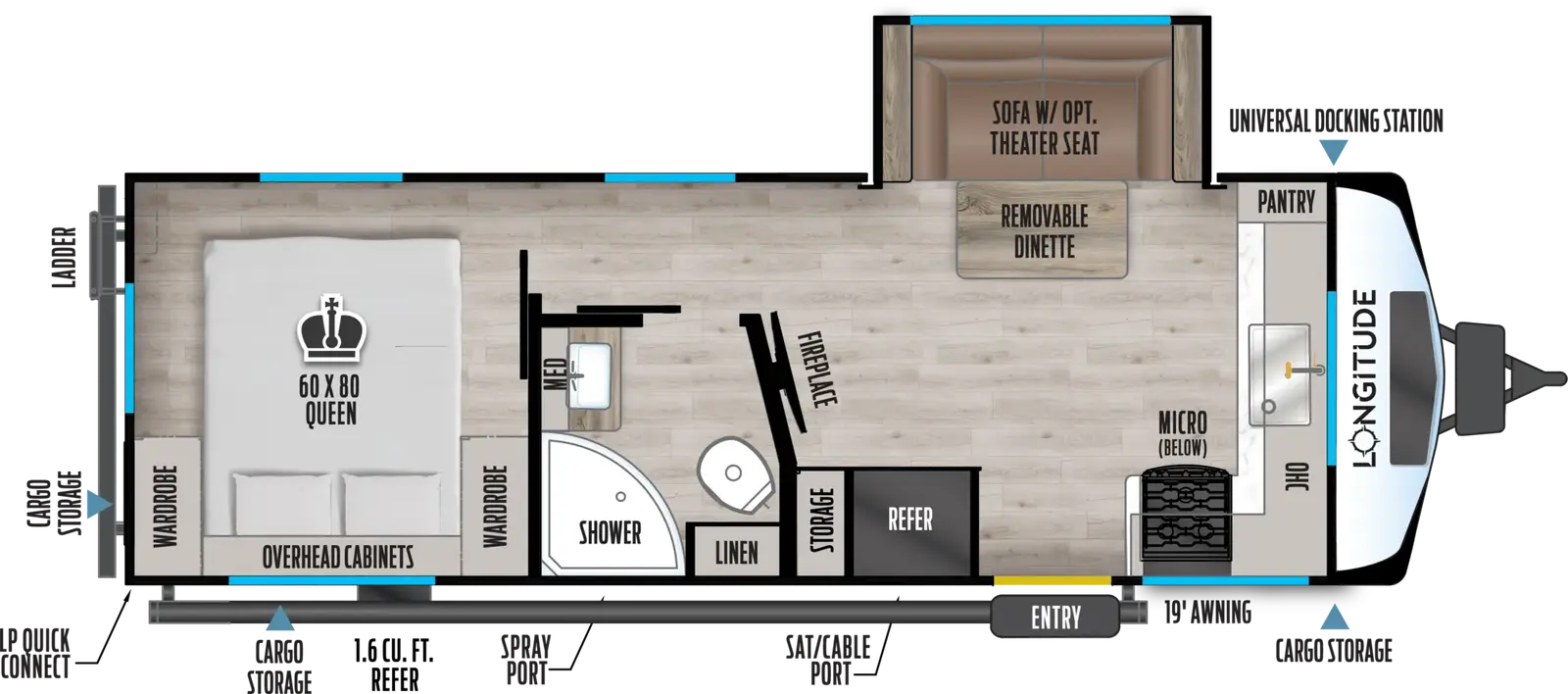 2027 East to West Longitude 230FK floorplan diagram