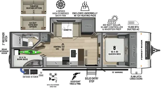 260BHLE Floorplan Image