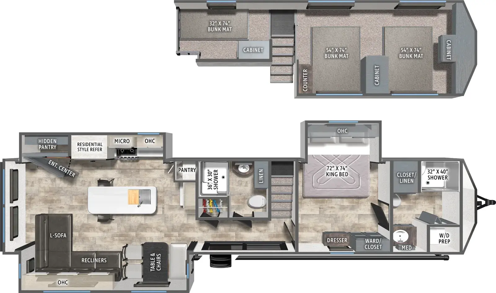 Puma Vista 422LFT - DSO Floorplan