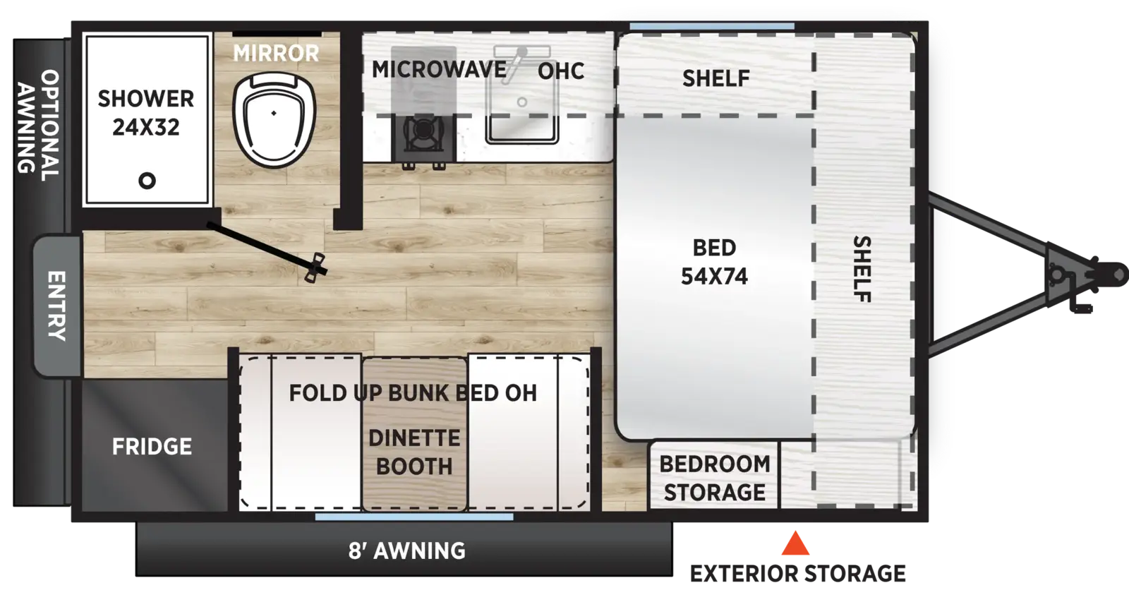 Aurora Light 13REX Floorplan
