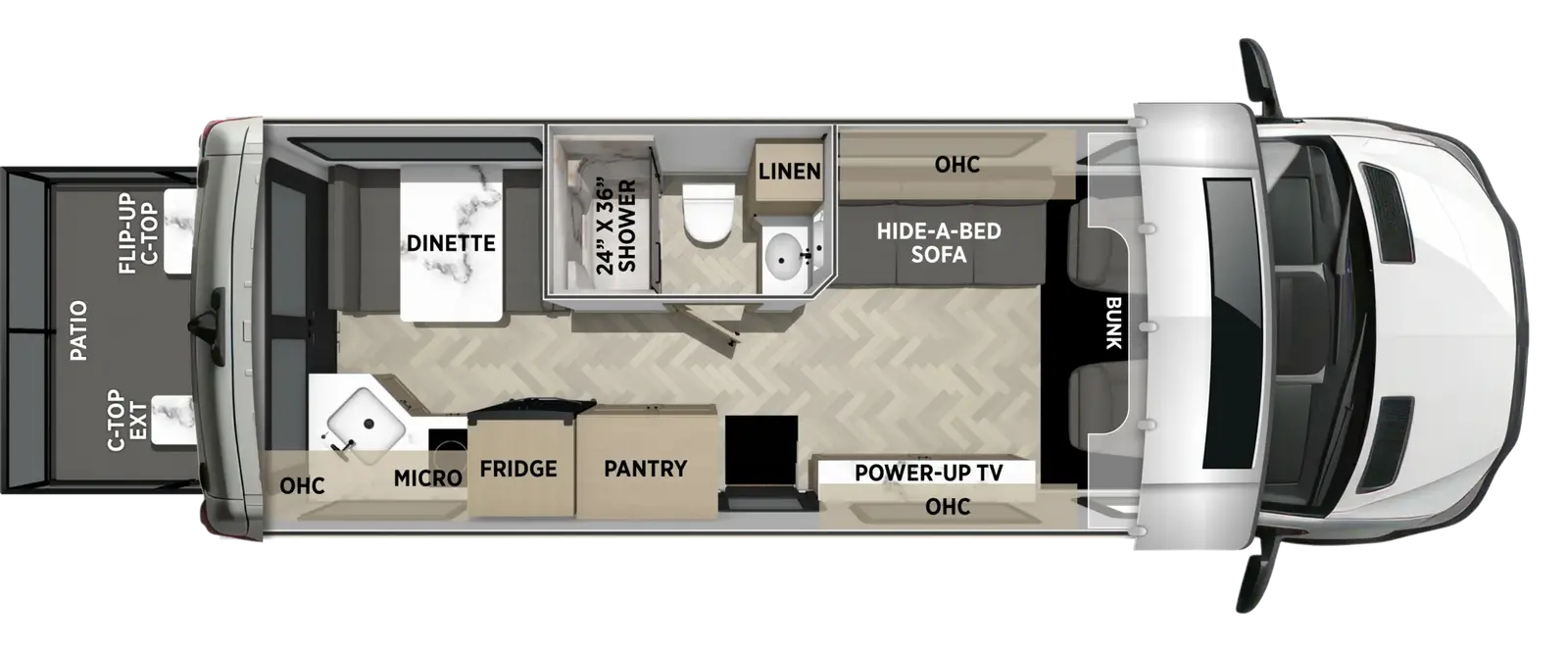 Cross Trail 28RP floorplan
