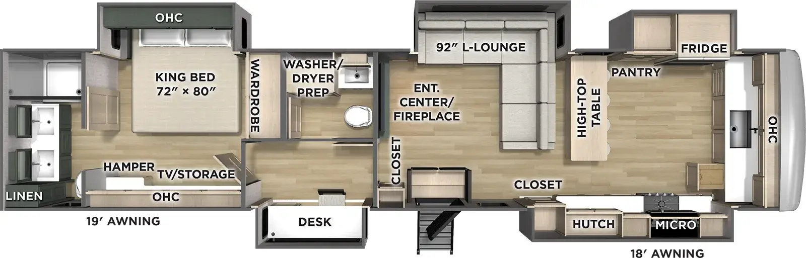 Puma Grand Mesa 395FKL Floorplan