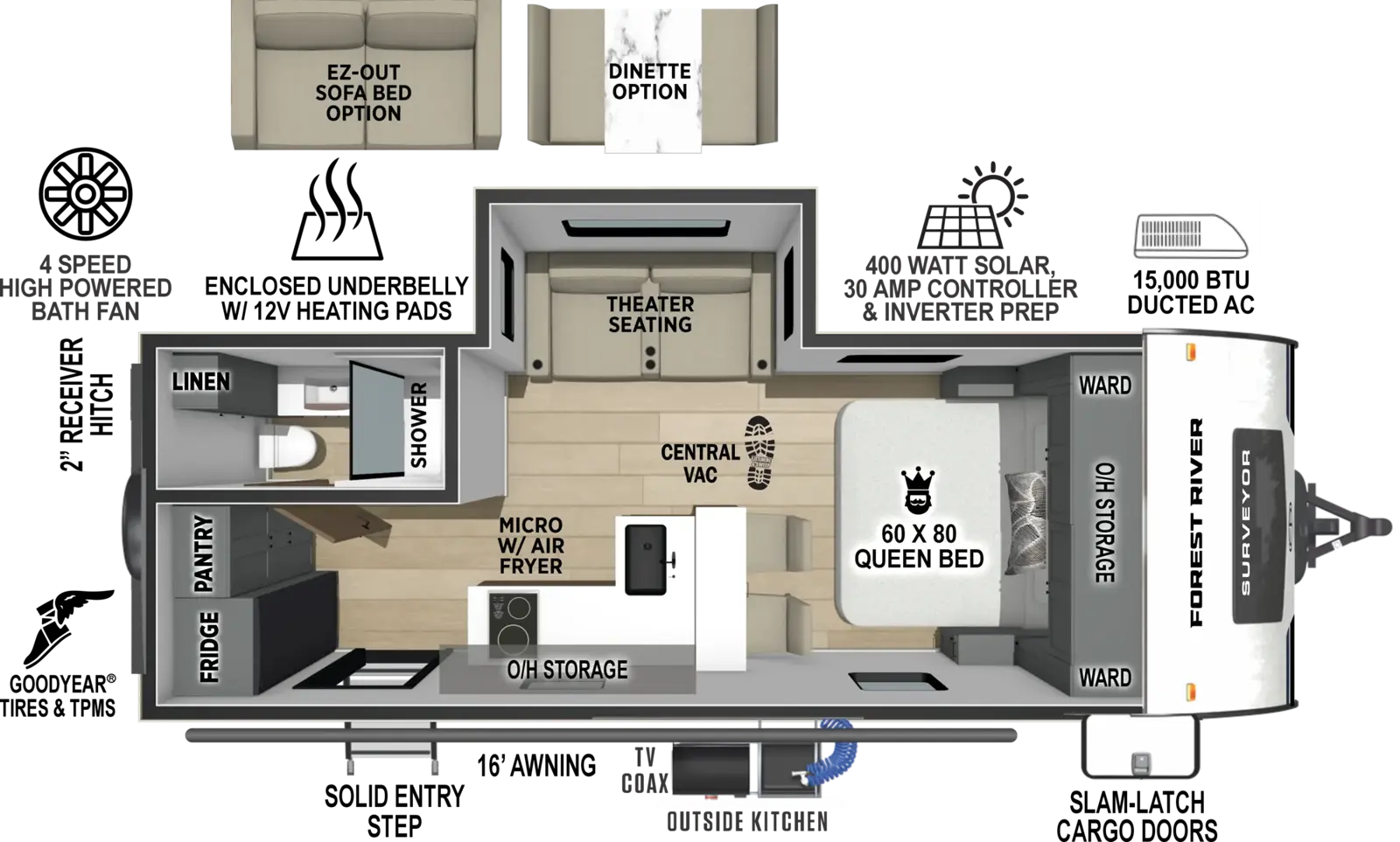 Surveyor Legend 202RBLE Floorplan