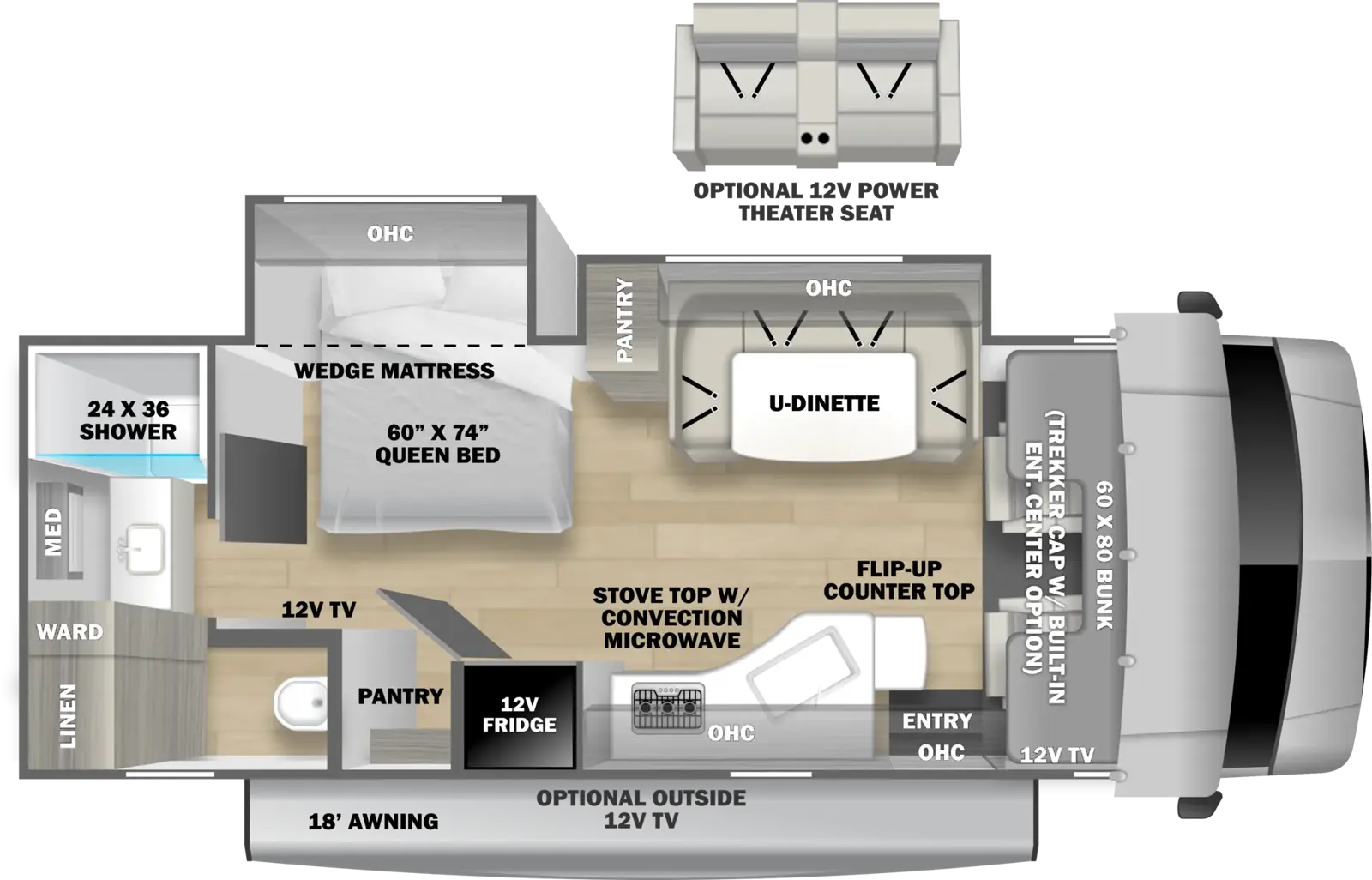Sunseeker 2440DS Floorplan