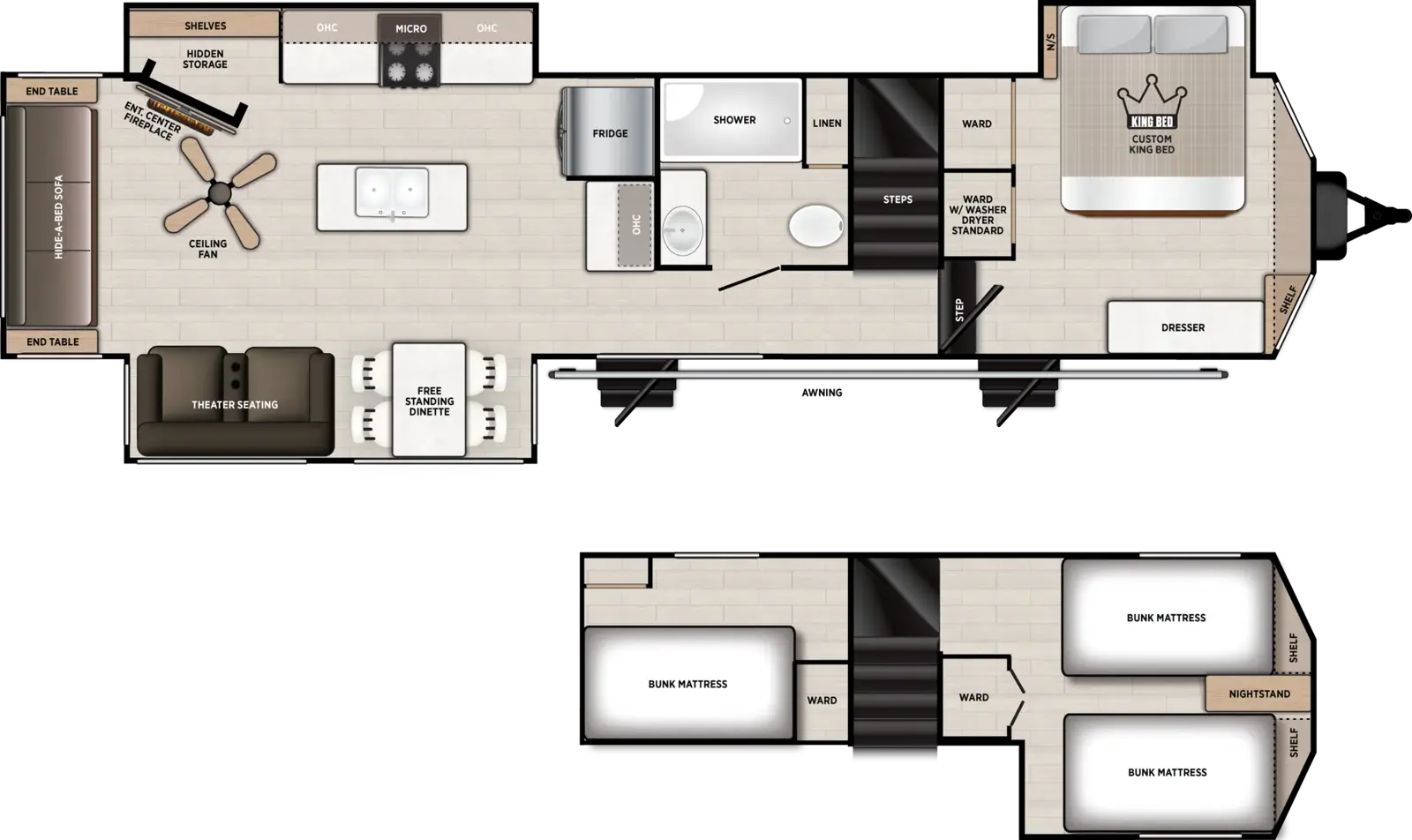 Salem Villa 42DL Floorplan
