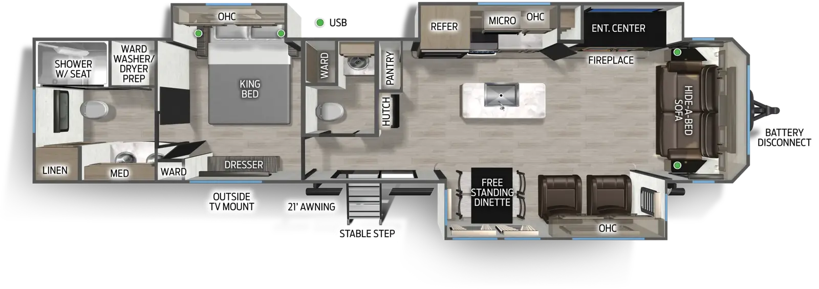 Cherokee Black Label 39NABL floorplan