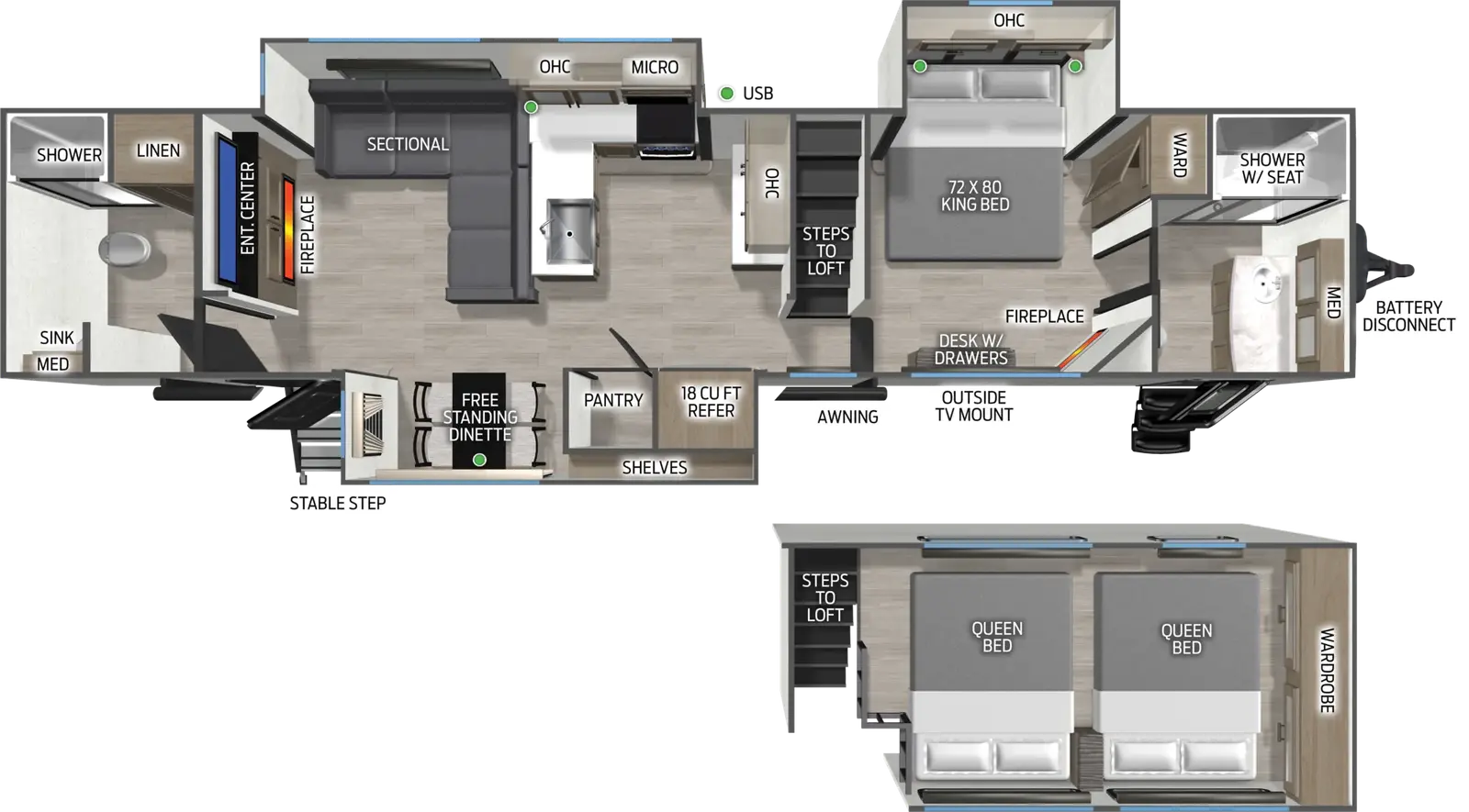 Timberwolf 39GM Floorplan