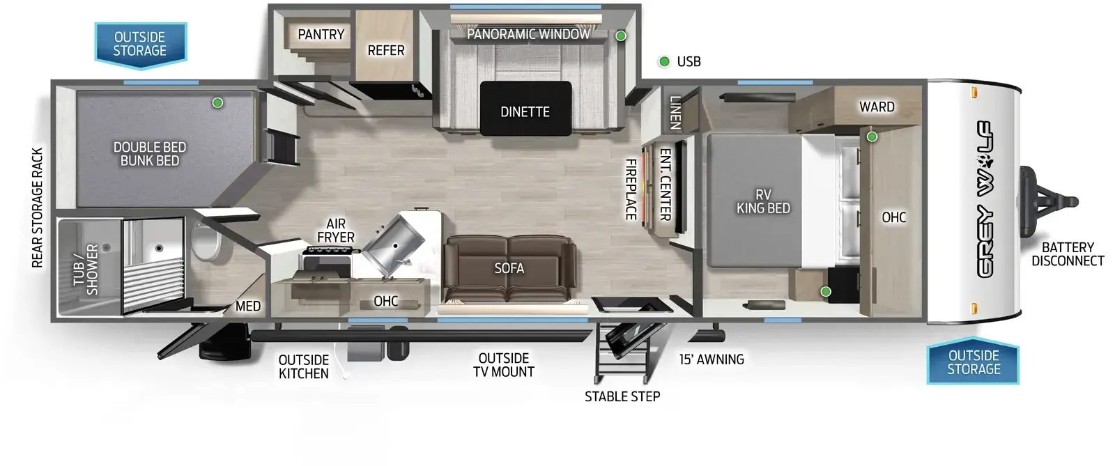 Cherokee Black Label 26BRBBL - DSO Floorplan
