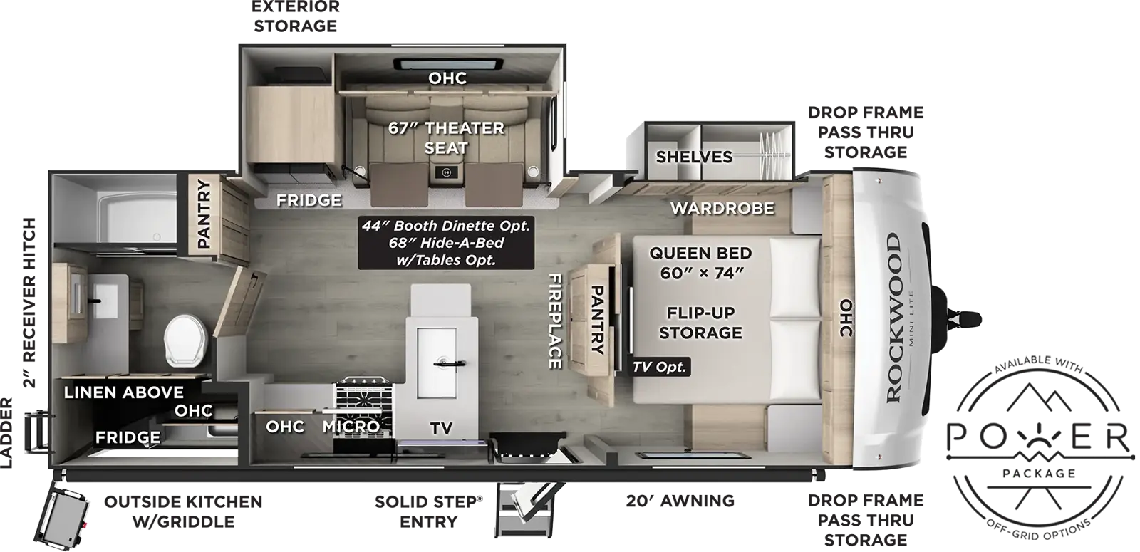 Rockwood Mini Lite 2513S Floorplan