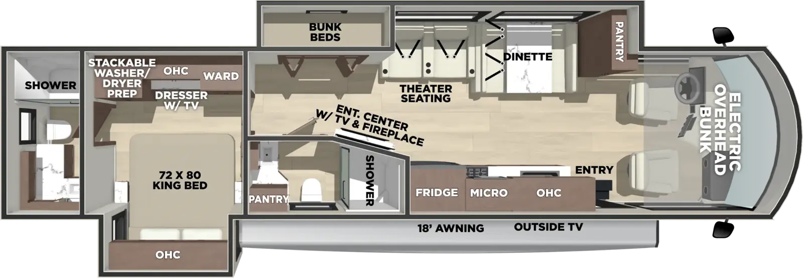 Georgetown 7 Series Gt7 36K7 Floorplan