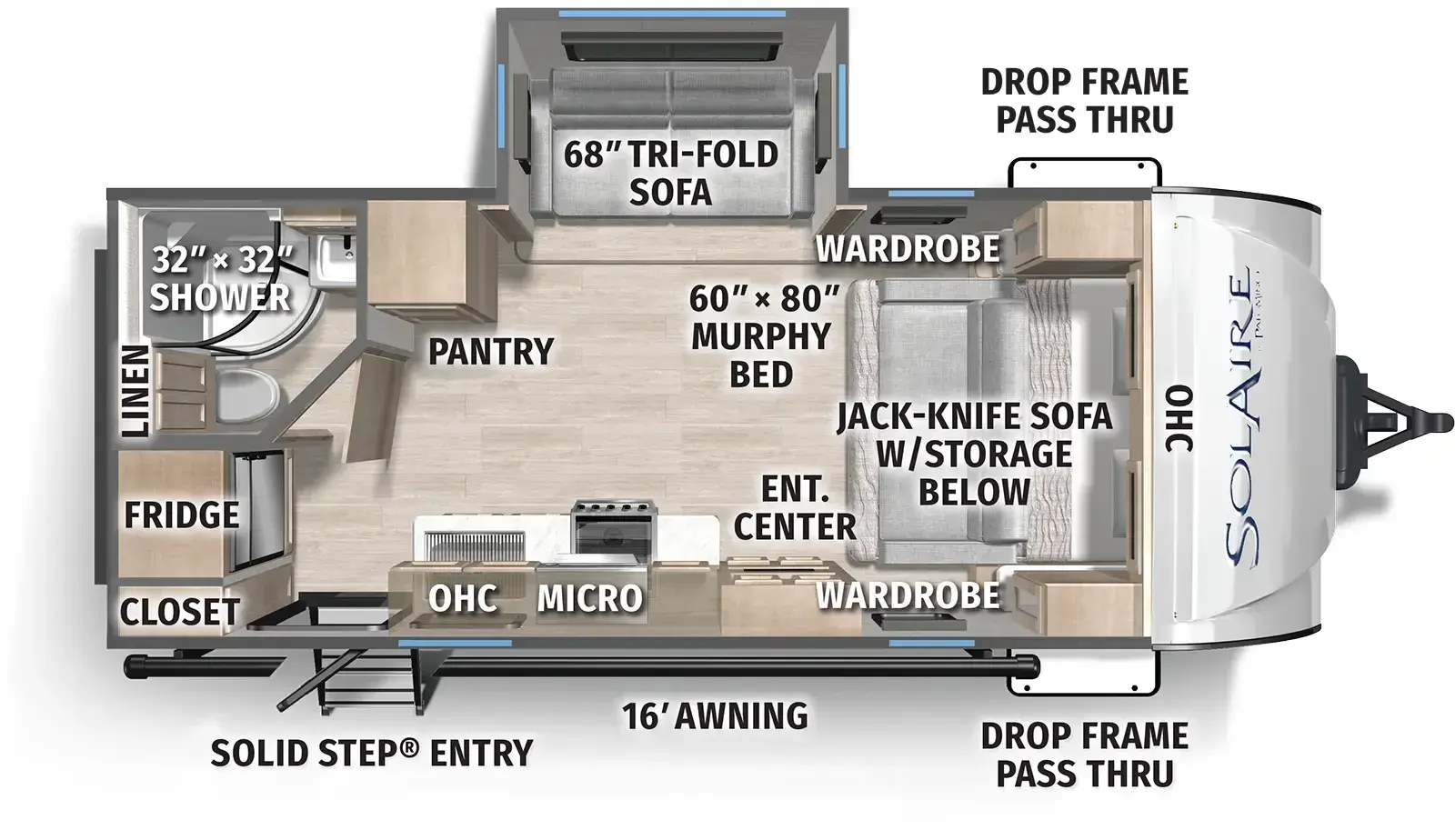Solaire 2080RBS - DSO Floorplan