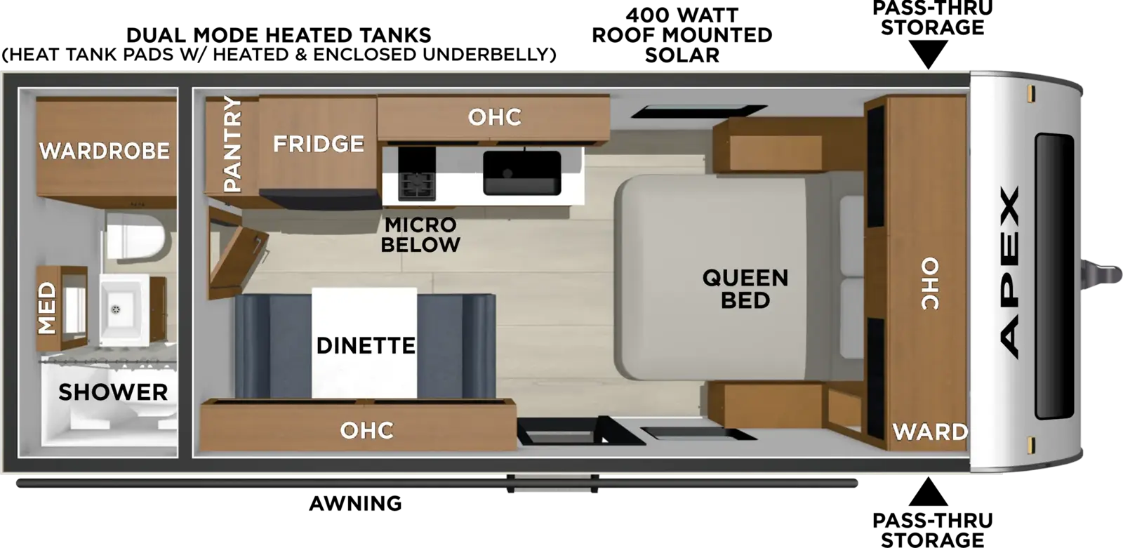 2027 Coachmen Apex 187RB floorplan