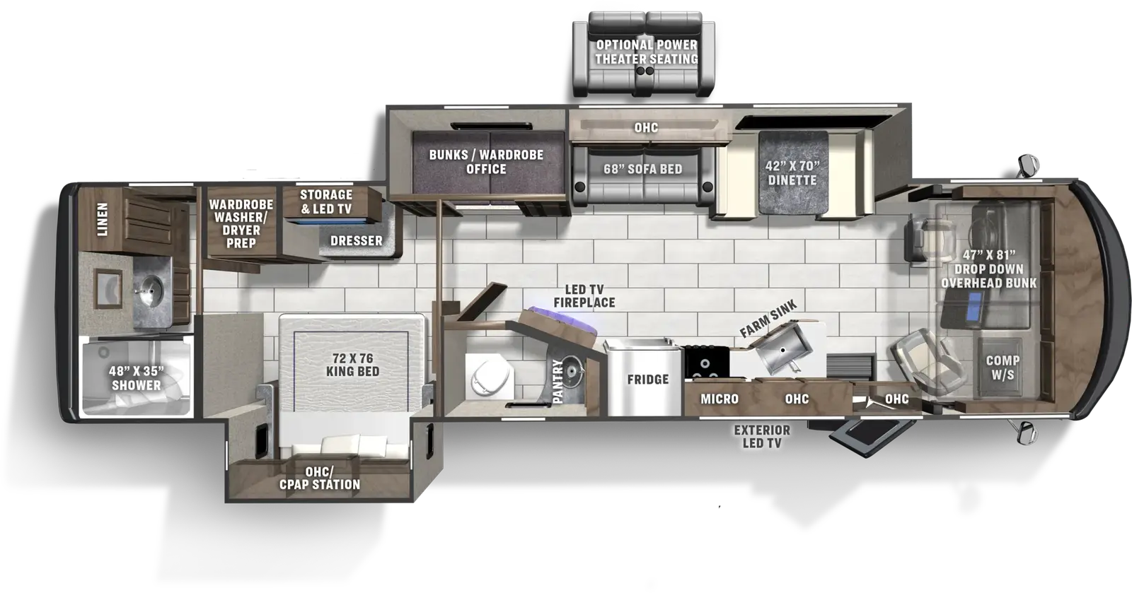Mirada 35ES floorplan