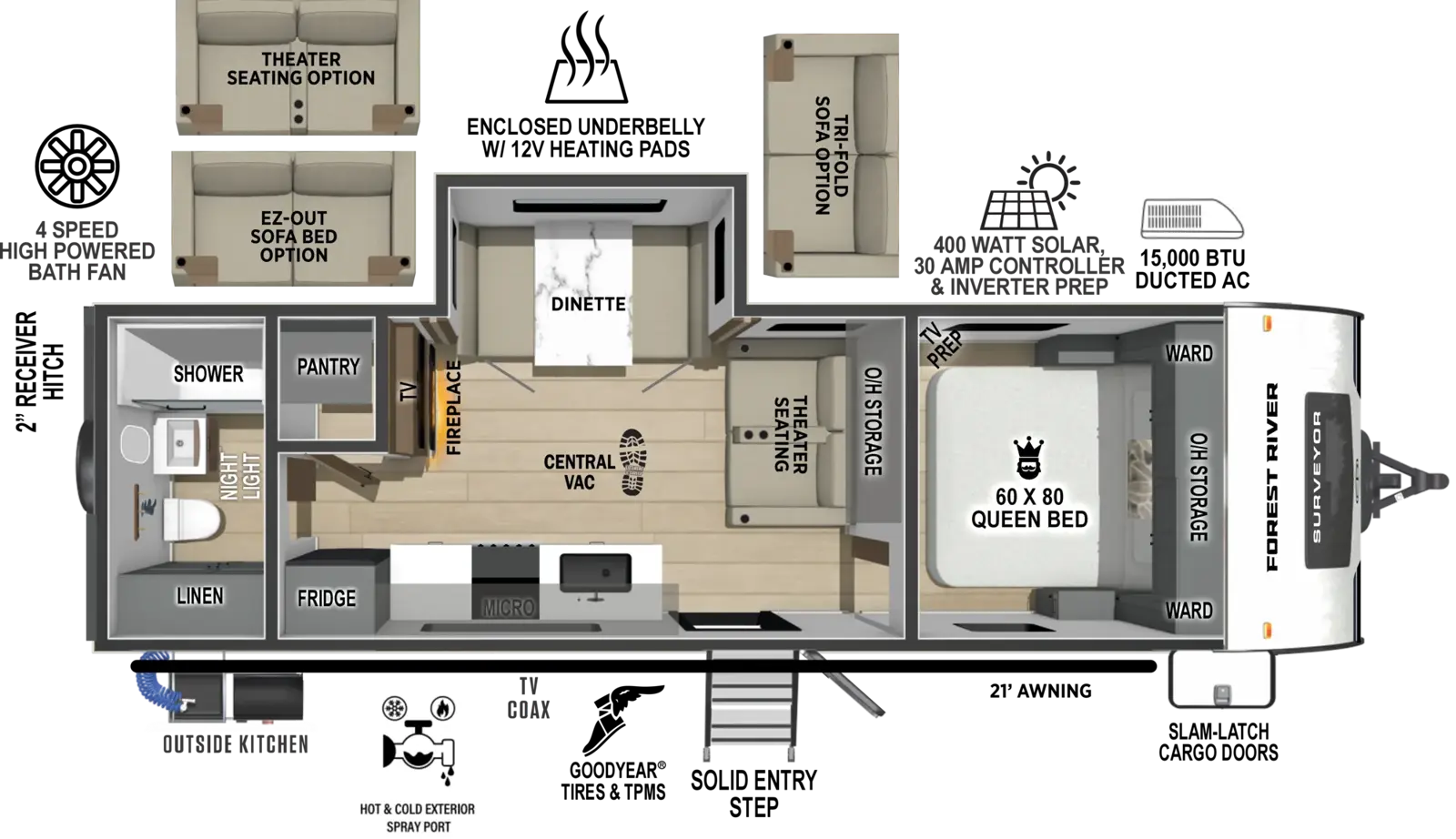 Surveyor Legend 252RBLE Floorplan