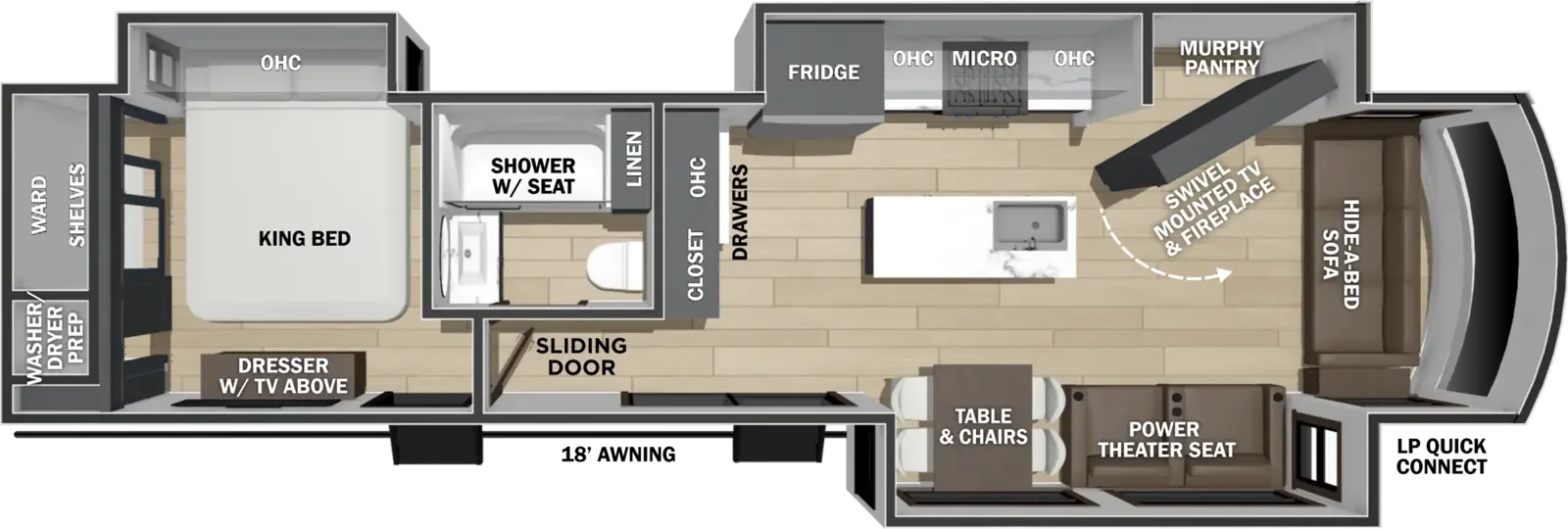 Cedar Creek Cottage 40CCK Floorplan