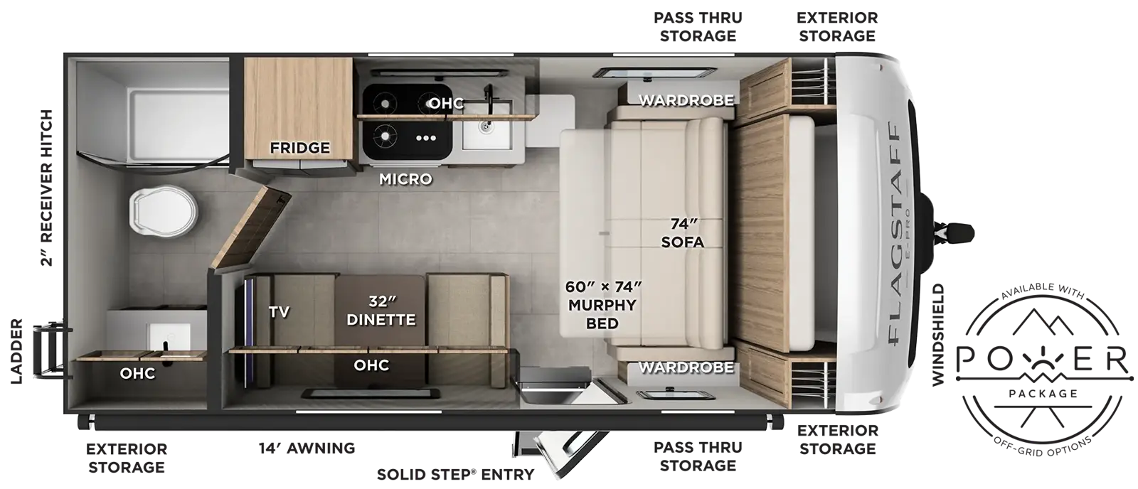 Flagstaff E Pro E191FDT Floorplan