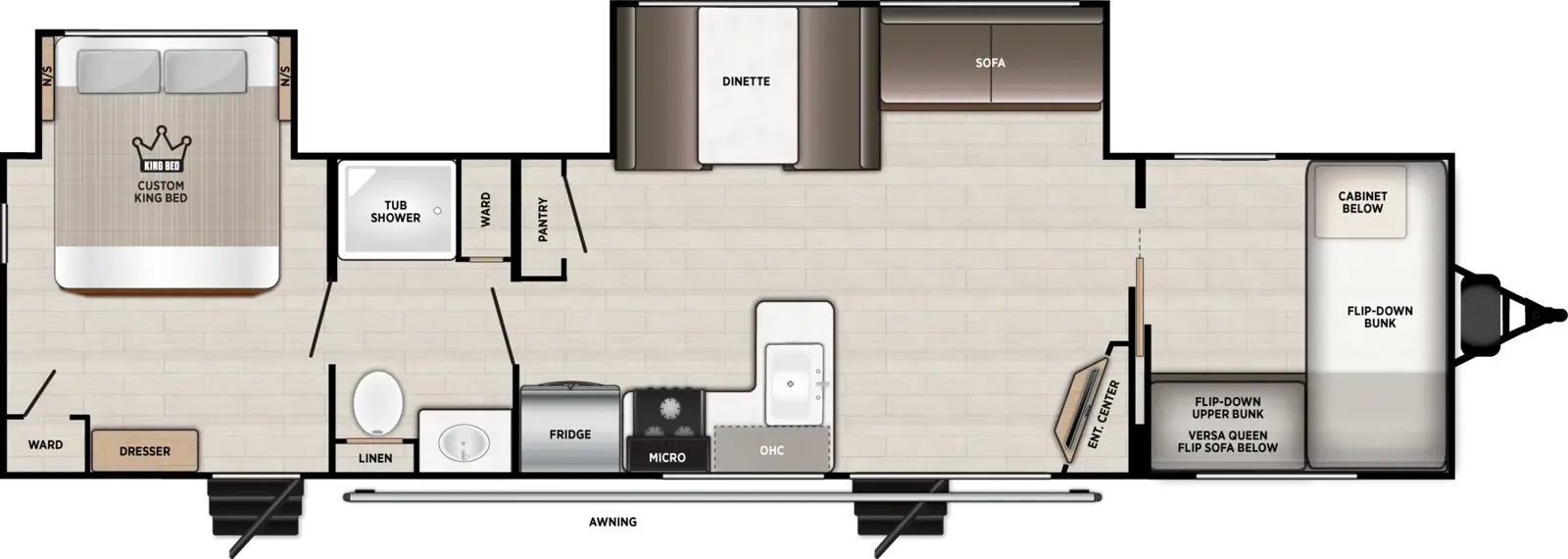 Salem 36VBDS Floorplan