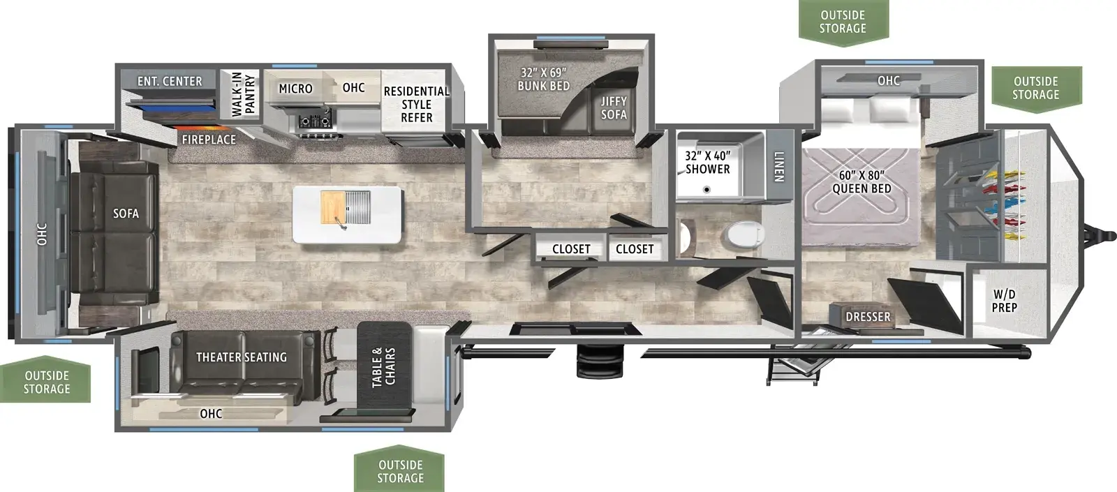 Puma Vista 38RLB floorplan