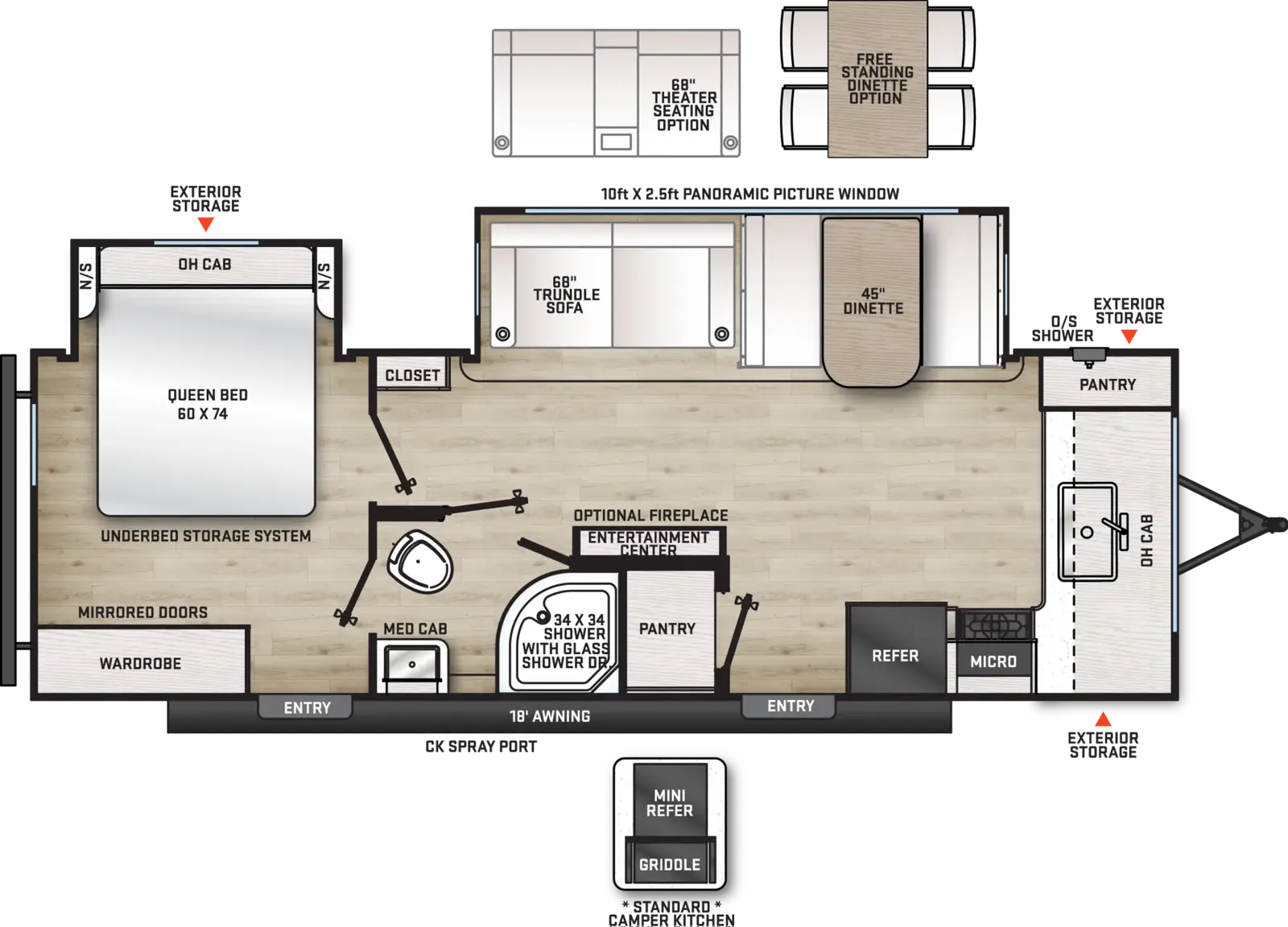 Aurora 26FKDS Floorplan