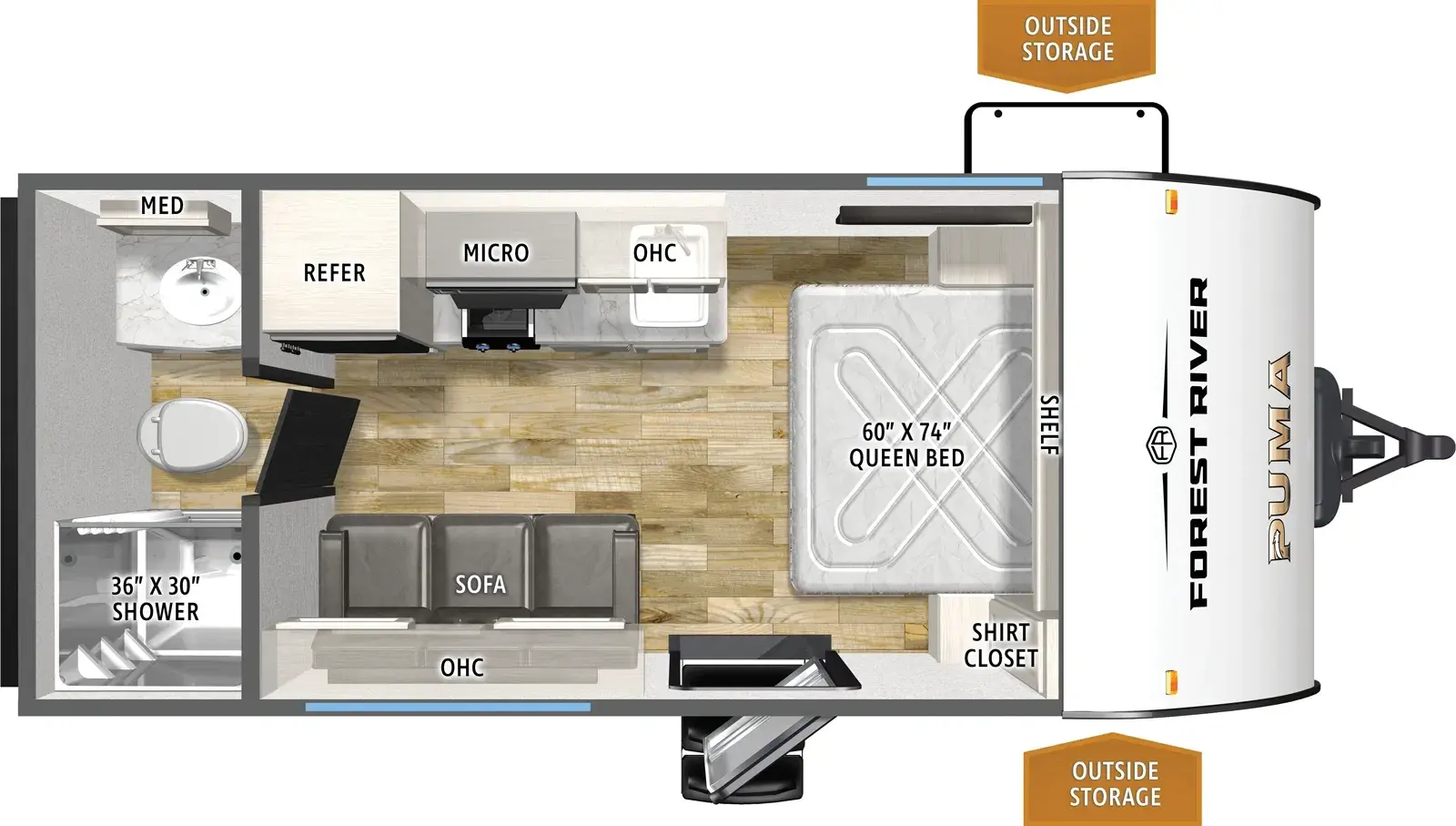 Puma Camping Edition 16QBCE - DSO Floorplan