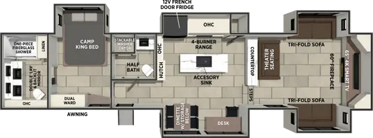 40FRNTLIV Floorplan Image