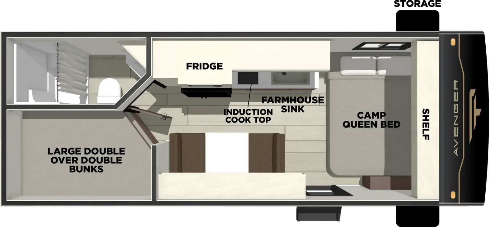 Avenger 17DBX Floorplan
