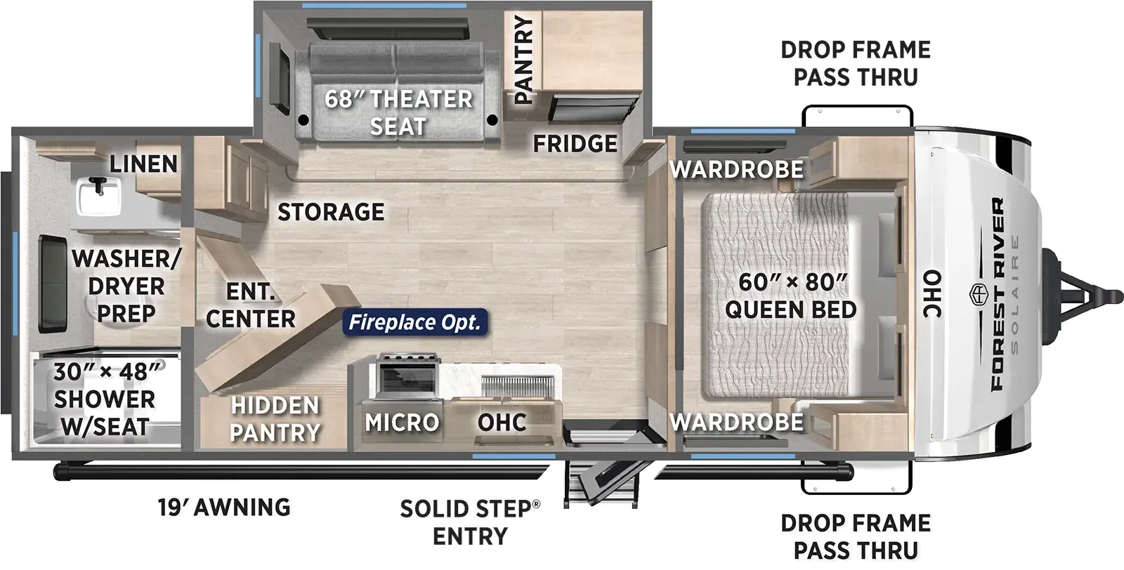 Solaire 2420RBS Floorplan