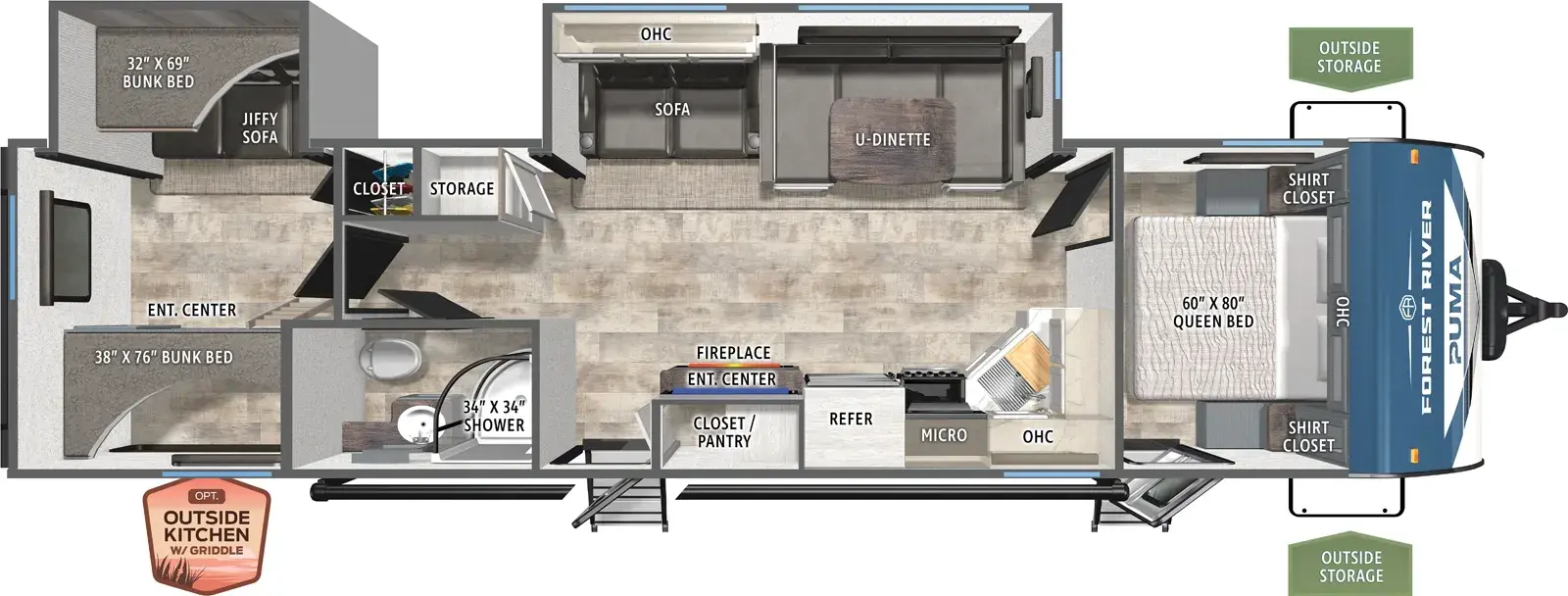 Puma 31QBBH Floorplan