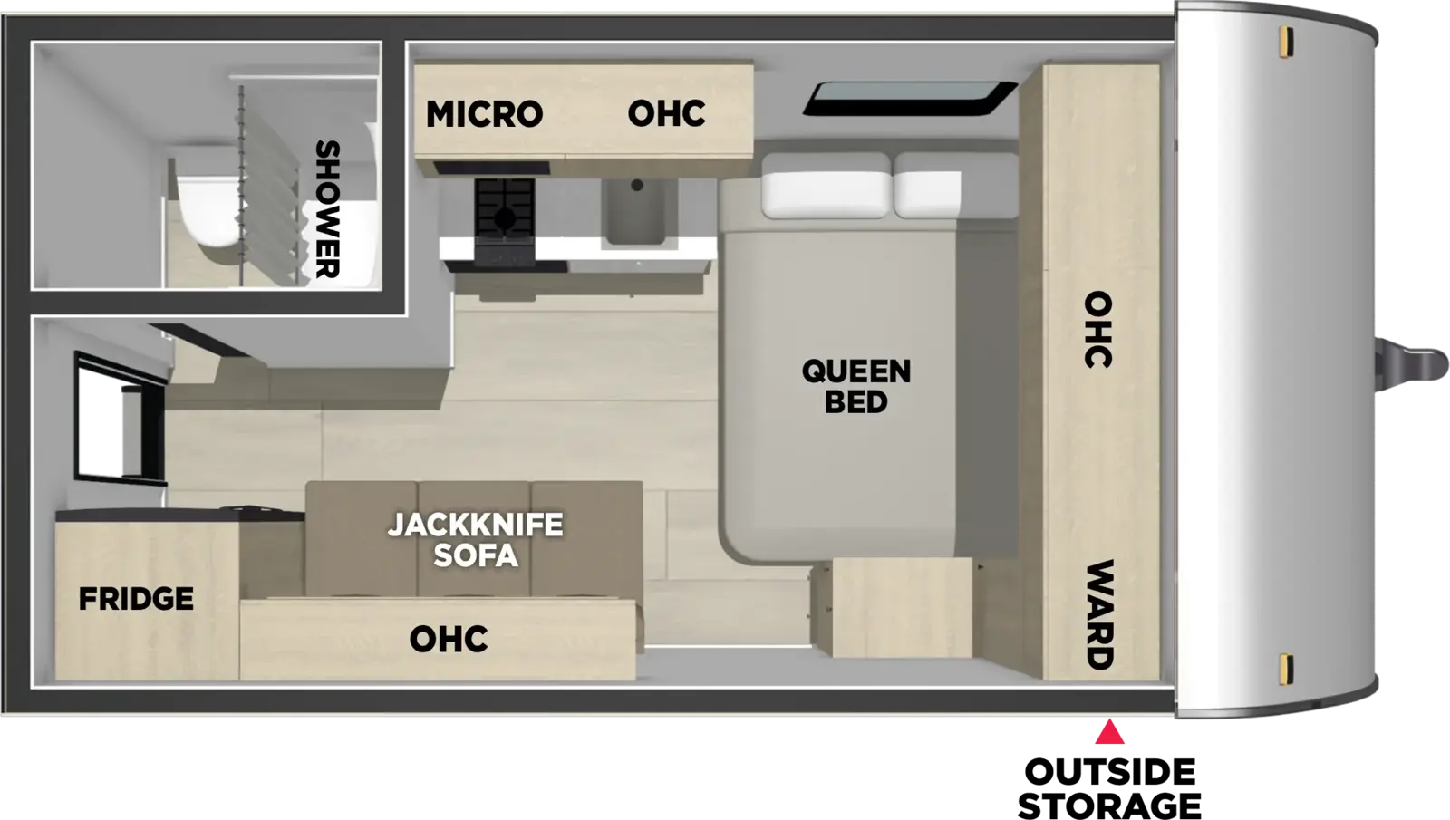 American Spirit Dlx & Compact 160RE Floorplan