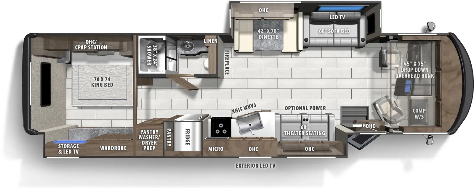 Mirada 35OS floorplan