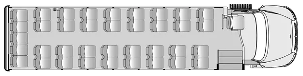 37 Passenger Plus Driver Floorplan Image