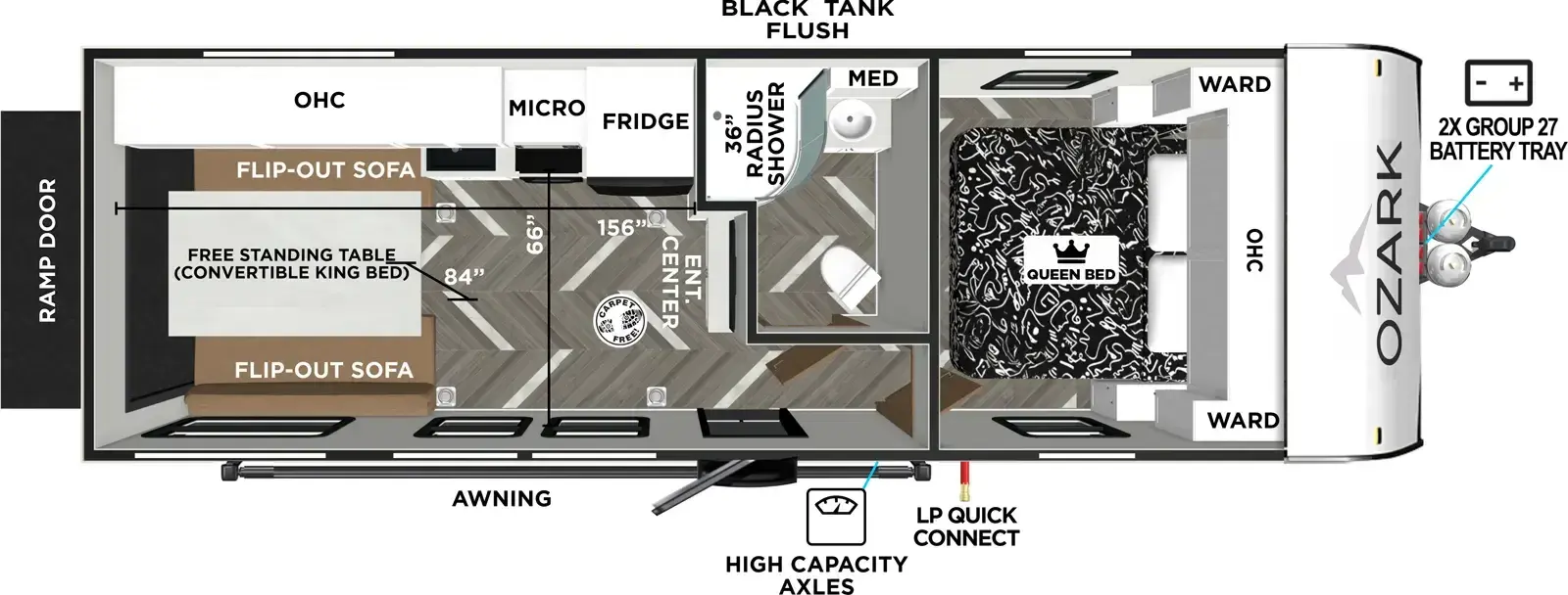 Ozark 2500THK Floorplan