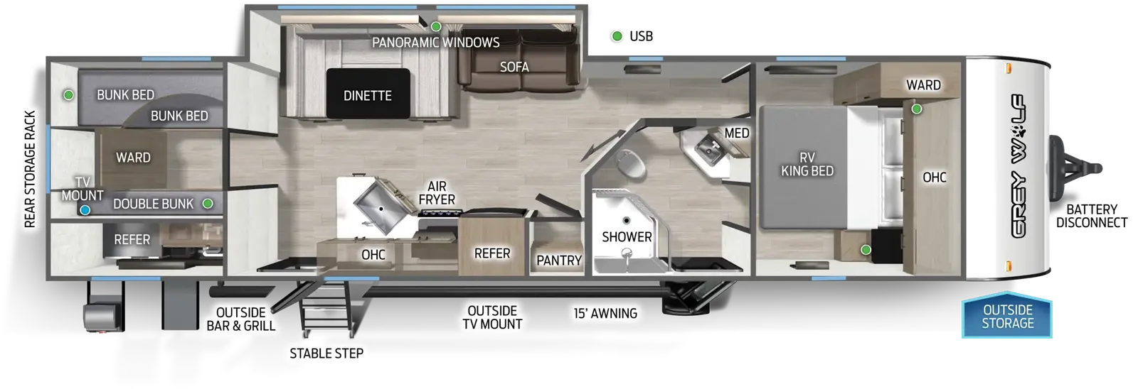 Cherokee Black Label 29TEBL floorplan