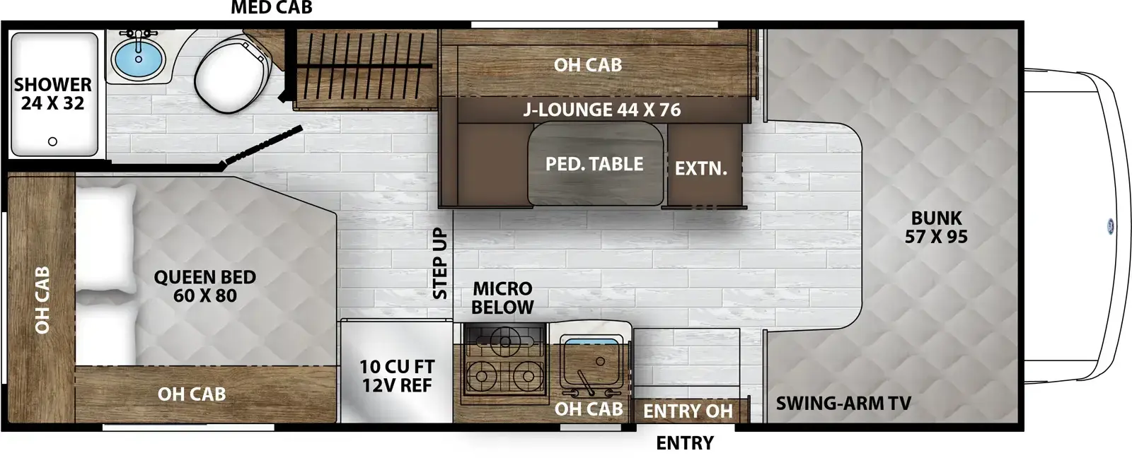 Leprechaun 210QSS floorplan