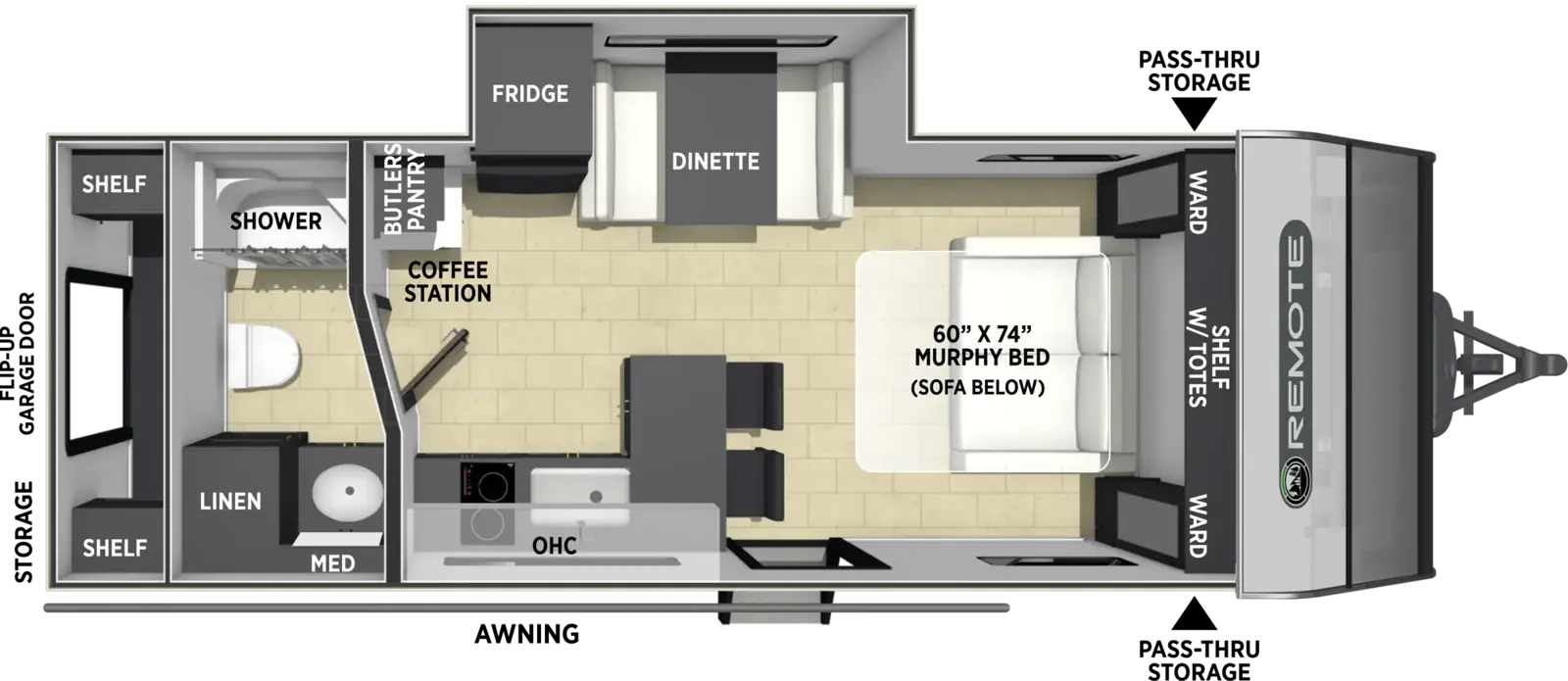 2027 Coachmen Remote 238RRB floorplan