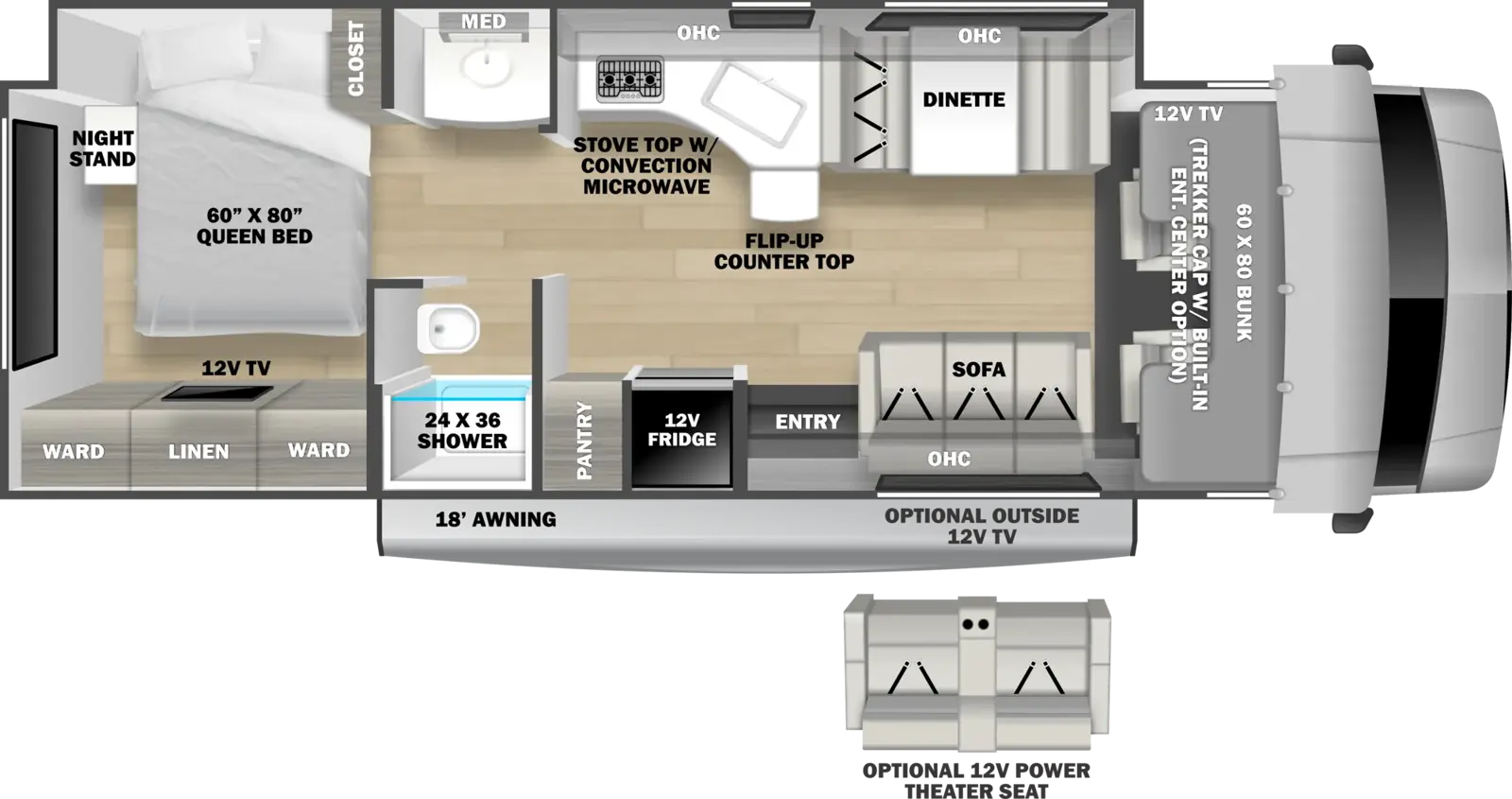 Sunseeker 3050S Floorplan