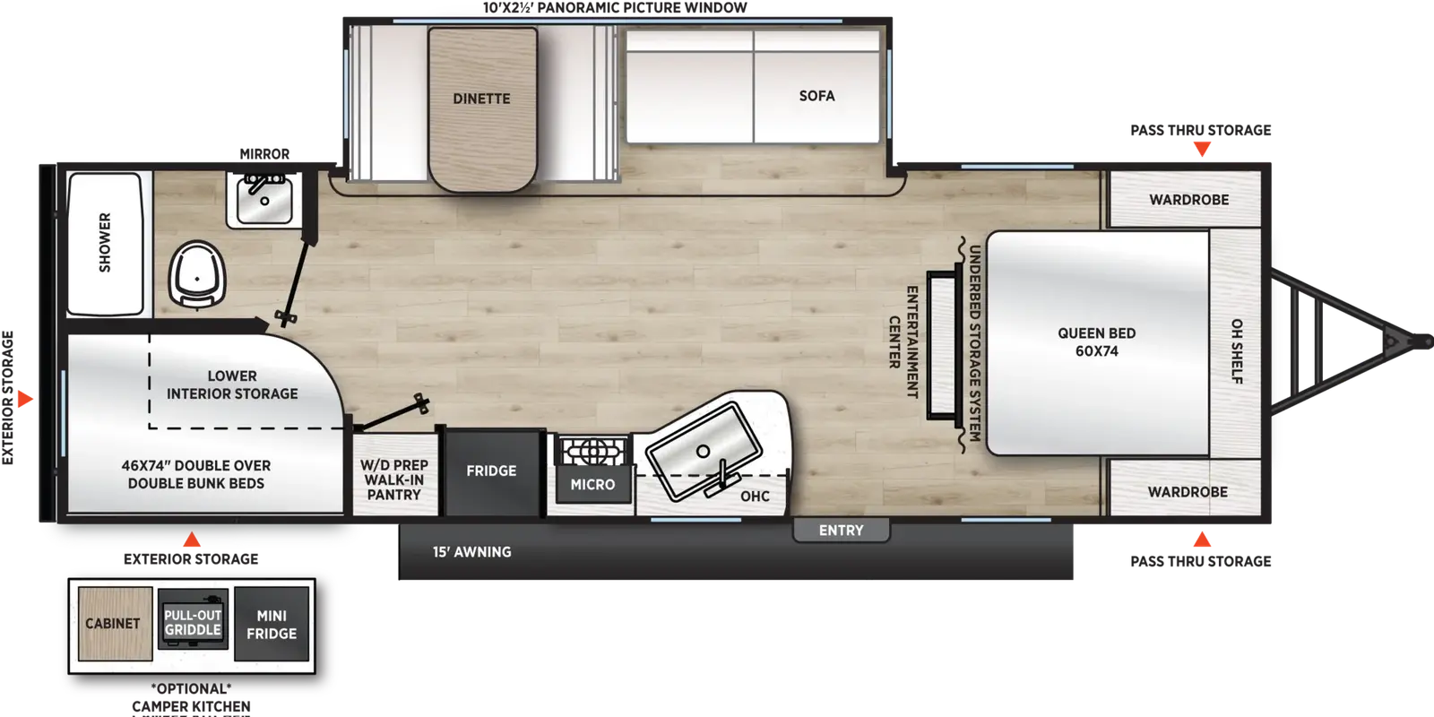 Catalina Summit Series 8 261BHS floorplan
