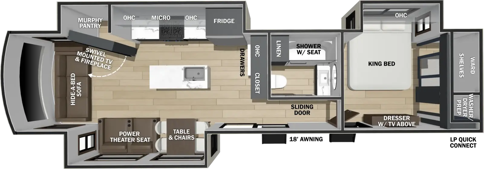 Cedar Creek Cottage 40CRS Floorplan