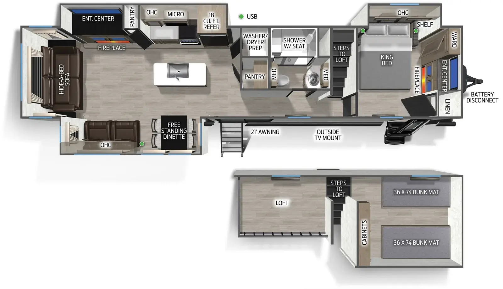 Cascade 39DLC floorplan
