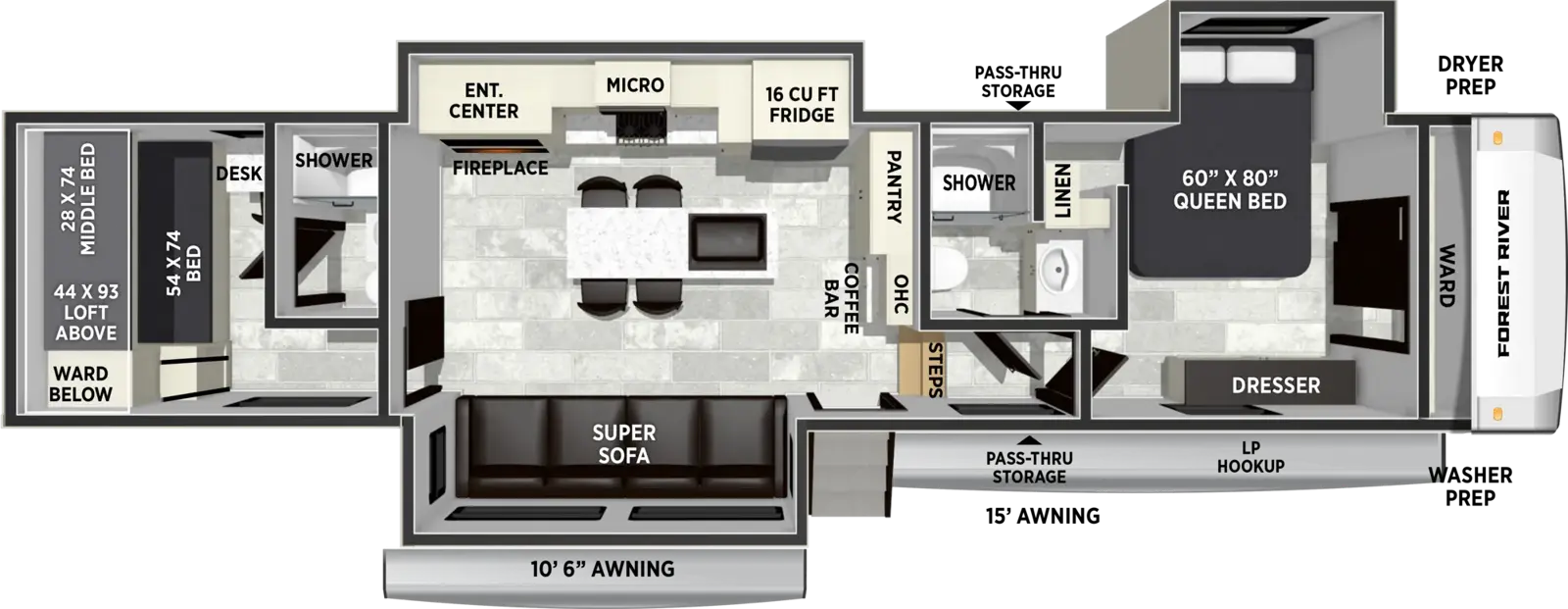 Cardinal 35CRIB Floorplan