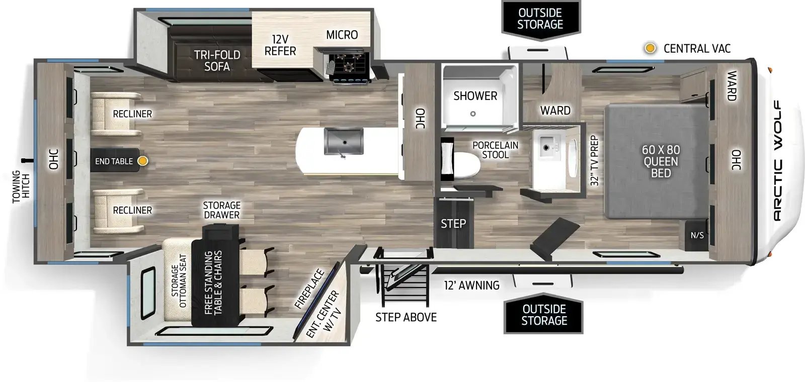 Arctic Wolf 27SGS - DSO Floorplan