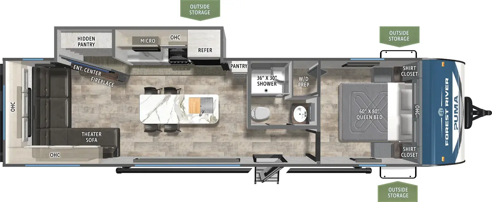Puma 290RL - DSO Floorplan