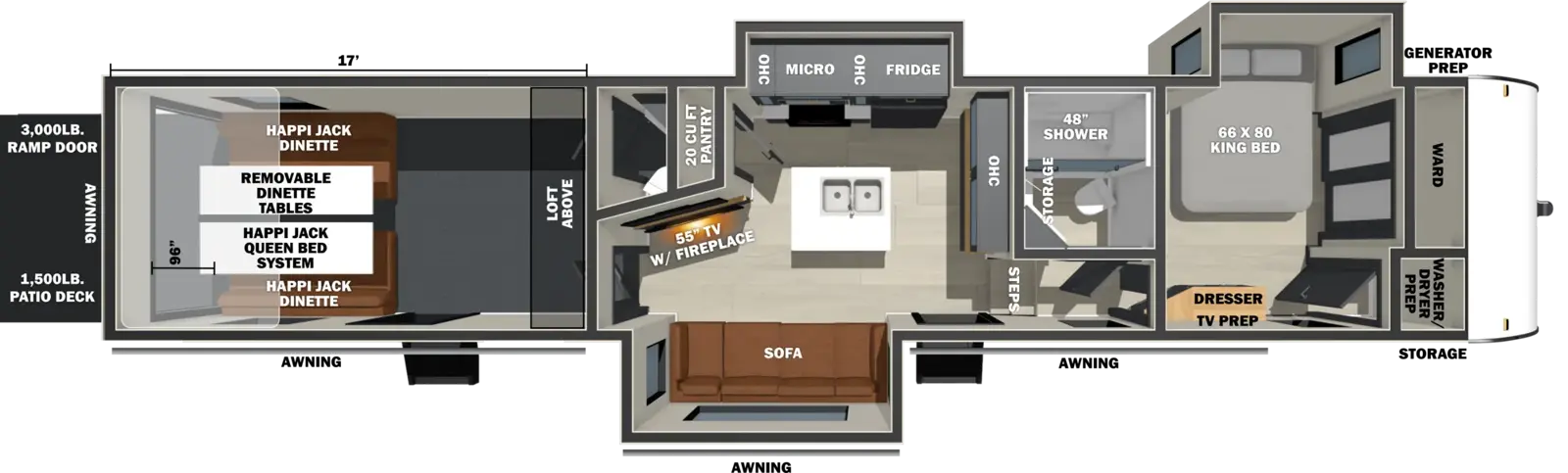 Sandstorm 4017GX Floorplan
