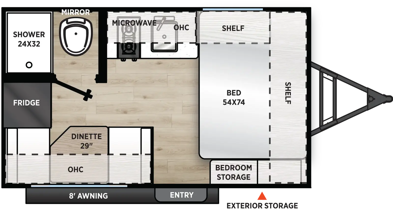 Catalina Summit Series 7 134RDX floorplan