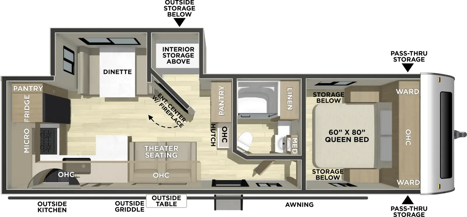 Freedom Express Ultra Lite 274RKS floorplan