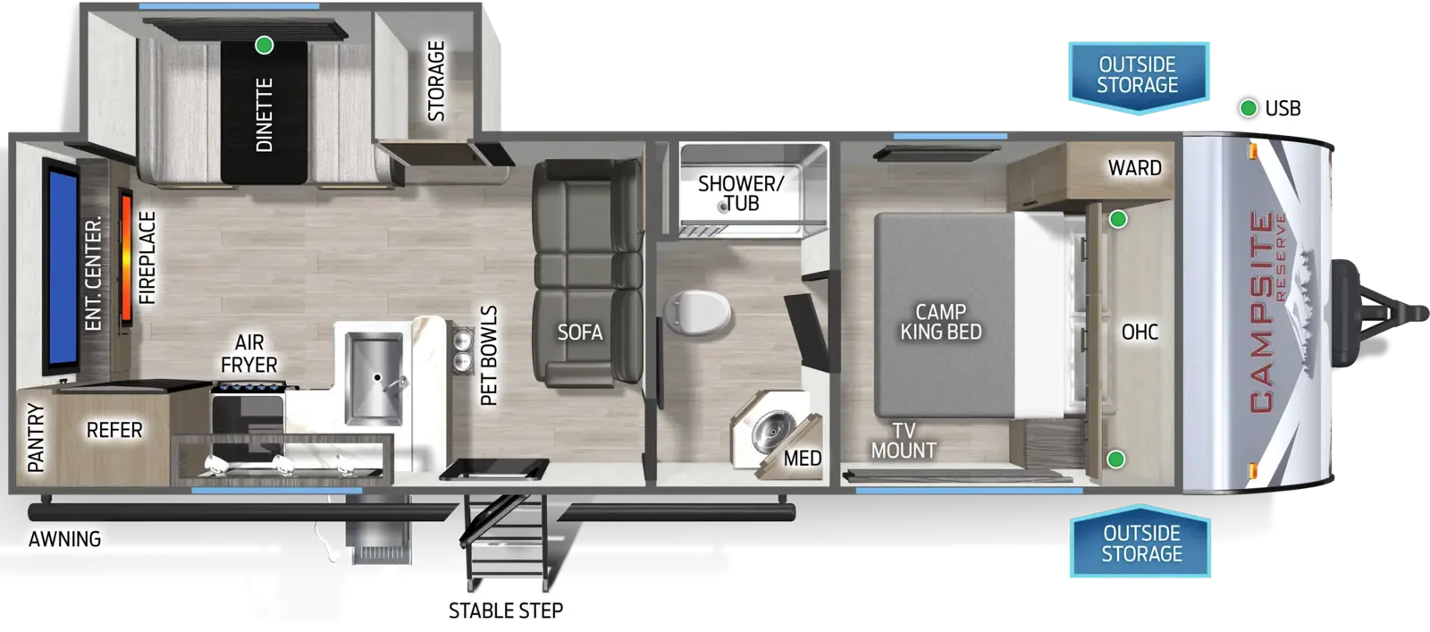 Campsite Reserve 23JW Floorplan